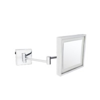 Led Makeup Mirror With Light Folding Double Wall Mount Vanity Mirror 10x Touch Bright Adjustable Mirrors